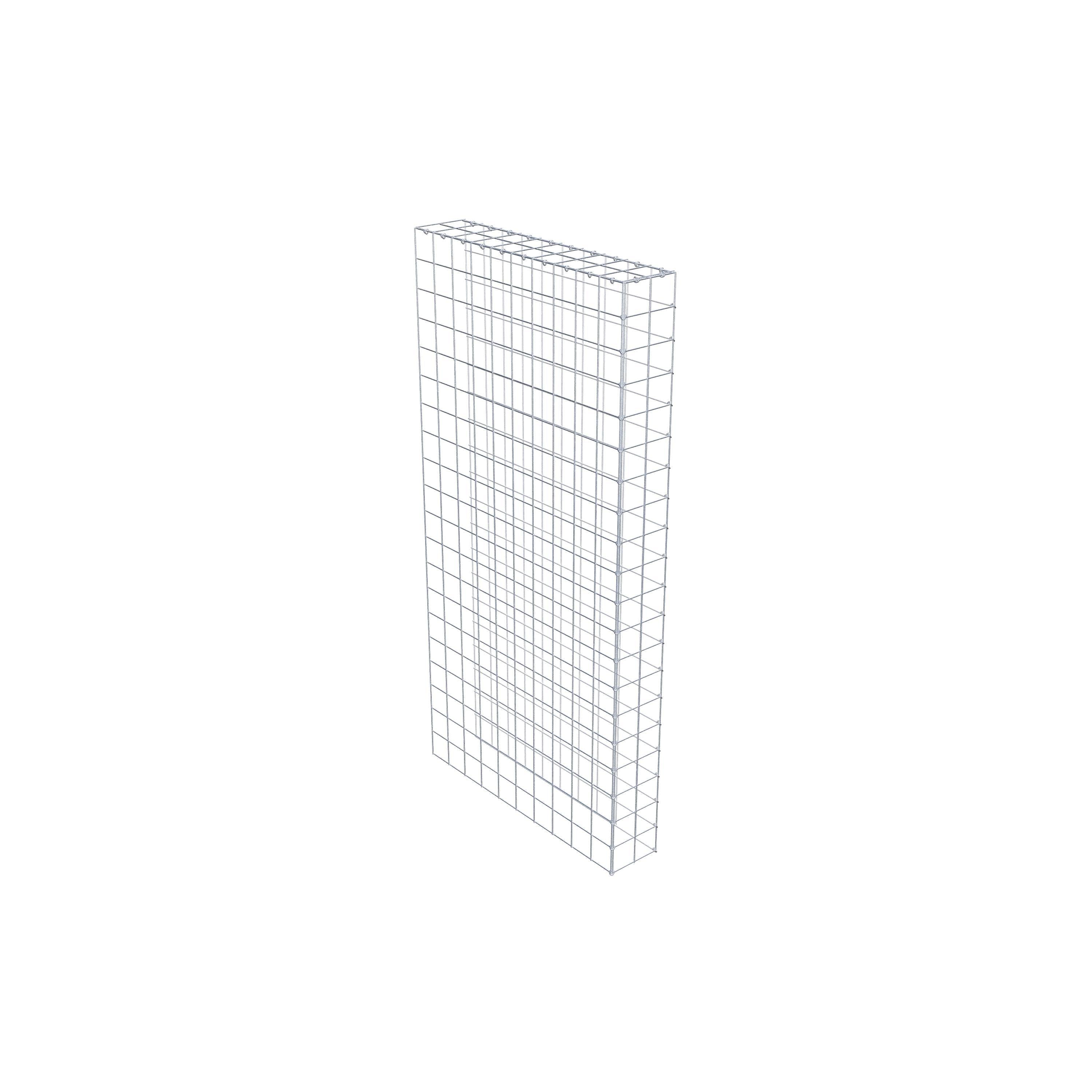 Monteret gabion type 4 200 cm x 100 cm x 20 cm (L x H x D), maskestørrelse 10 cm x 10 cm, C-ring