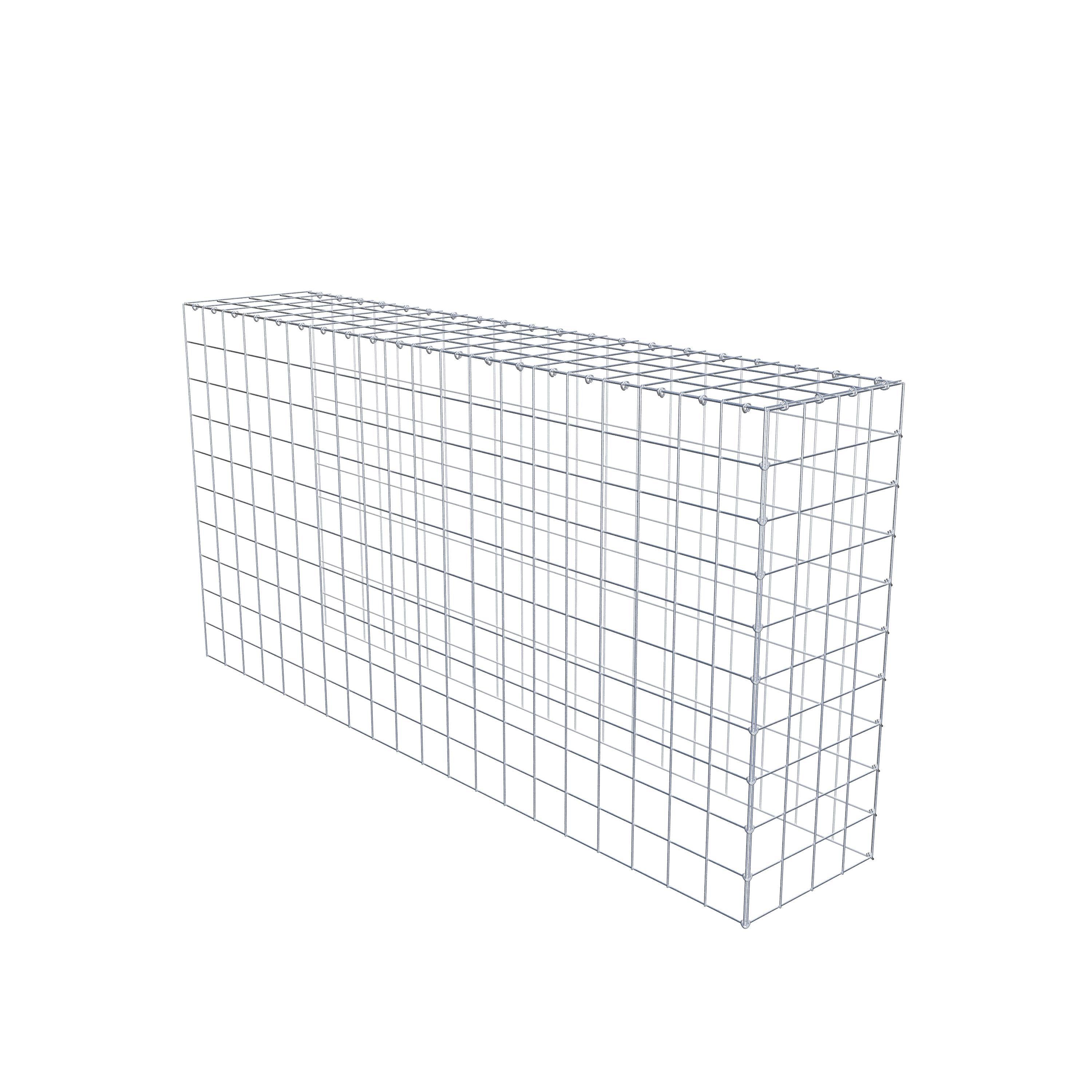 Mounted gabion type 4 200 cm x 100 cm x 40 cm (L x H x D), mesh size 10 cm x 10 cm, C-ring