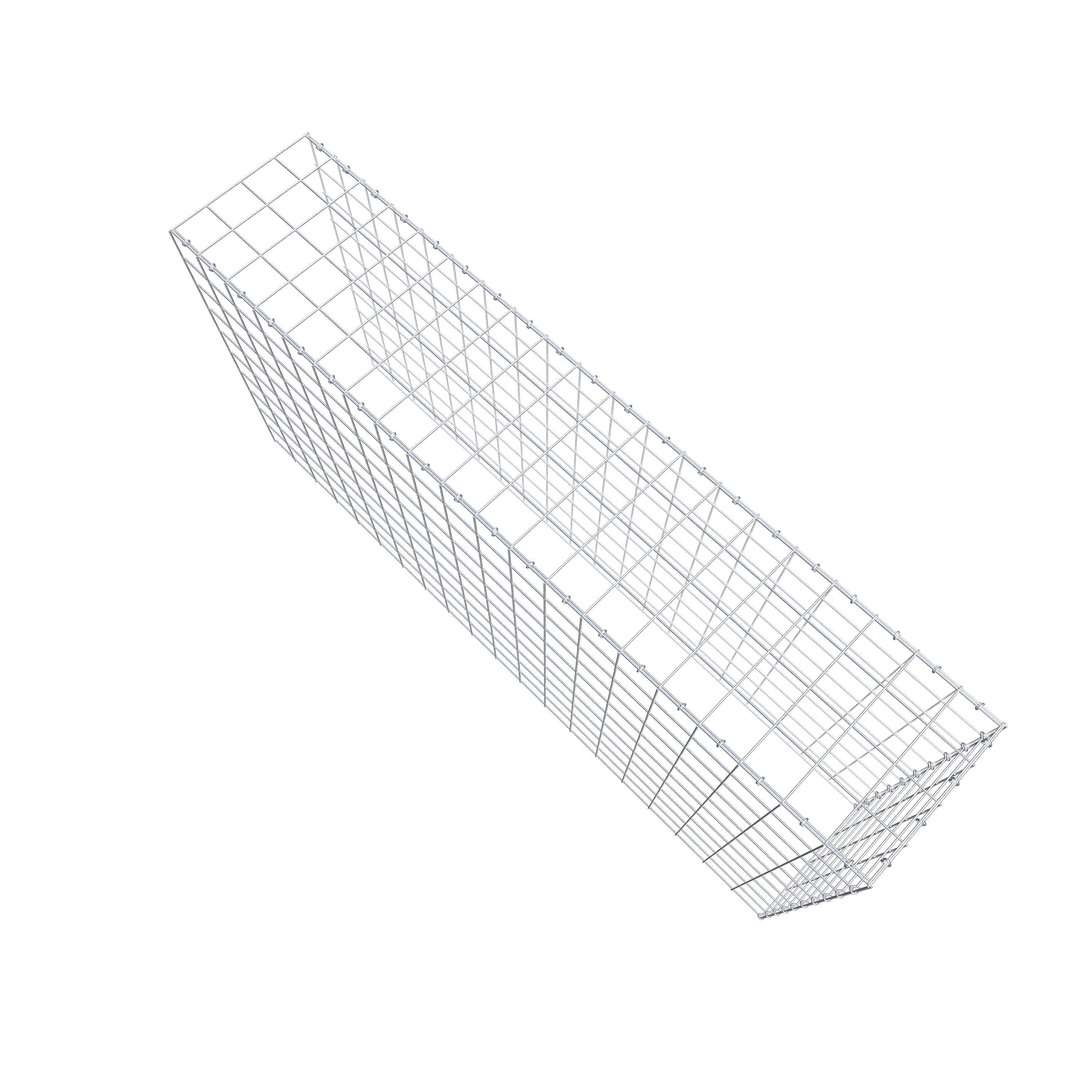 Mounted gabion type 4 200 cm x 100 cm x 40 cm (L x H x D), mesh size 10 cm x 10 cm, C-ring