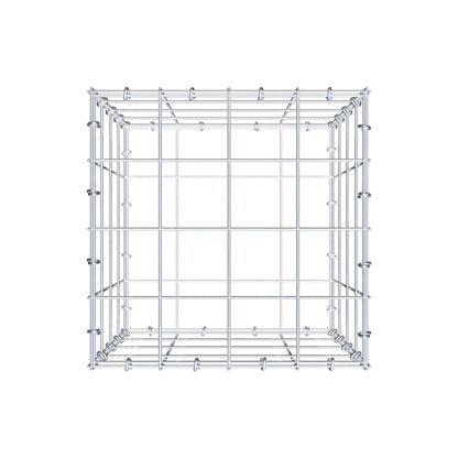 Gabion 40 cm x 40 cm x 40 cm (L x H x D), mesh size 10 cm x 10 cm, C-ring