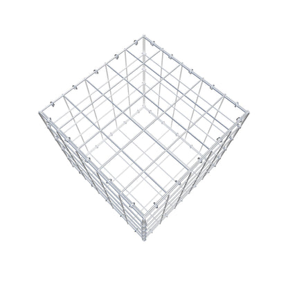 Gabione 50 cm x 50 cm x 50 cm (L x H x T), Maschenweite 10 cm x 10 cm, C-Ring