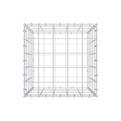 Gabione 50 cm x 50 cm x 50 cm (L x H x T), Maschenweite 10 cm x 10 cm, C-Ring