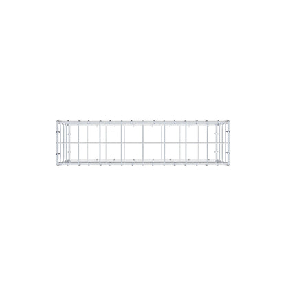 Gavión 80 cm x 40 cm x 20 cm (L x A x P), malla 10 cm x 10 cm, anillo en C