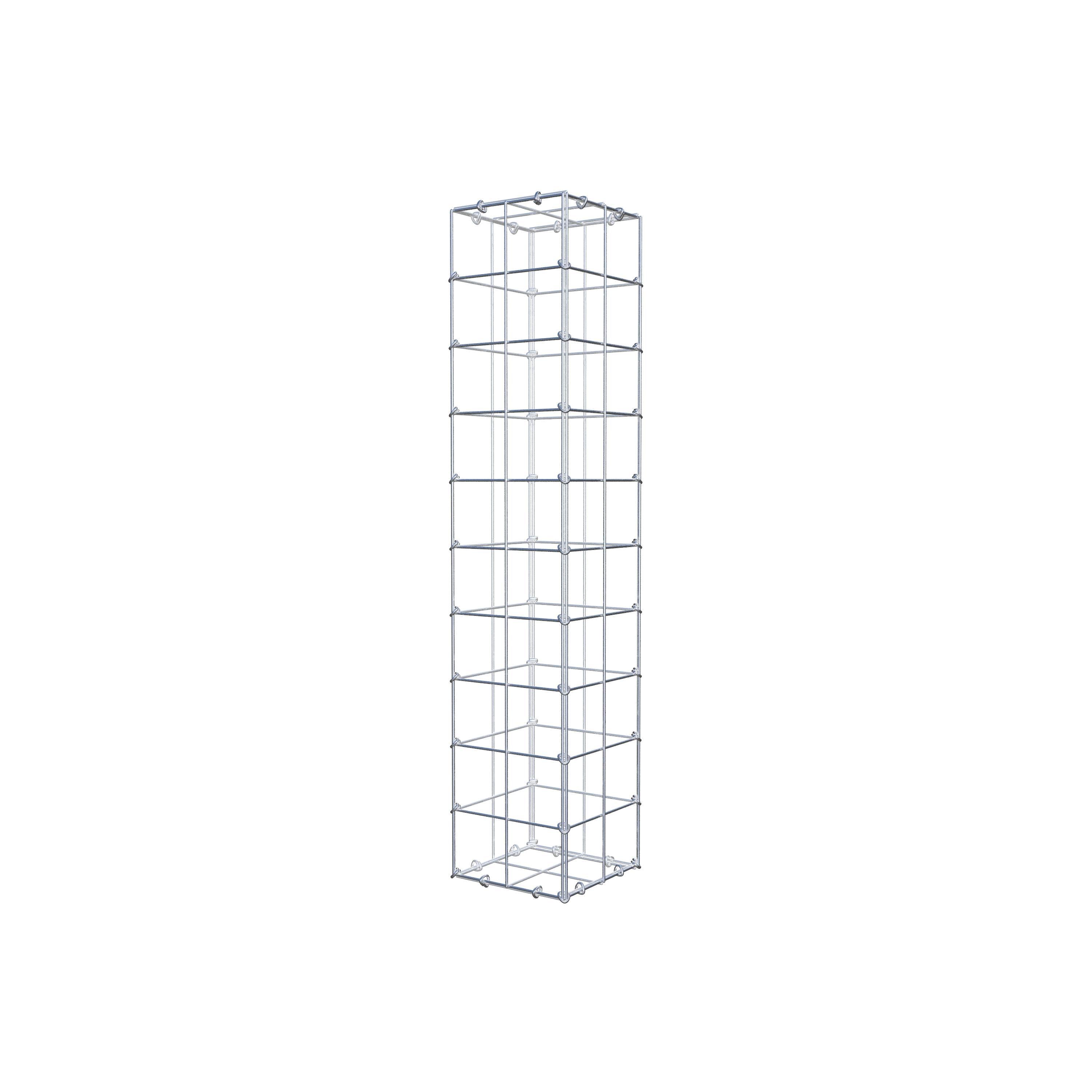 Gabion 100 cm x 20 cm x 20 cm (L x H x D), maskestørrelse 10 cm x 10 cm, C-ring