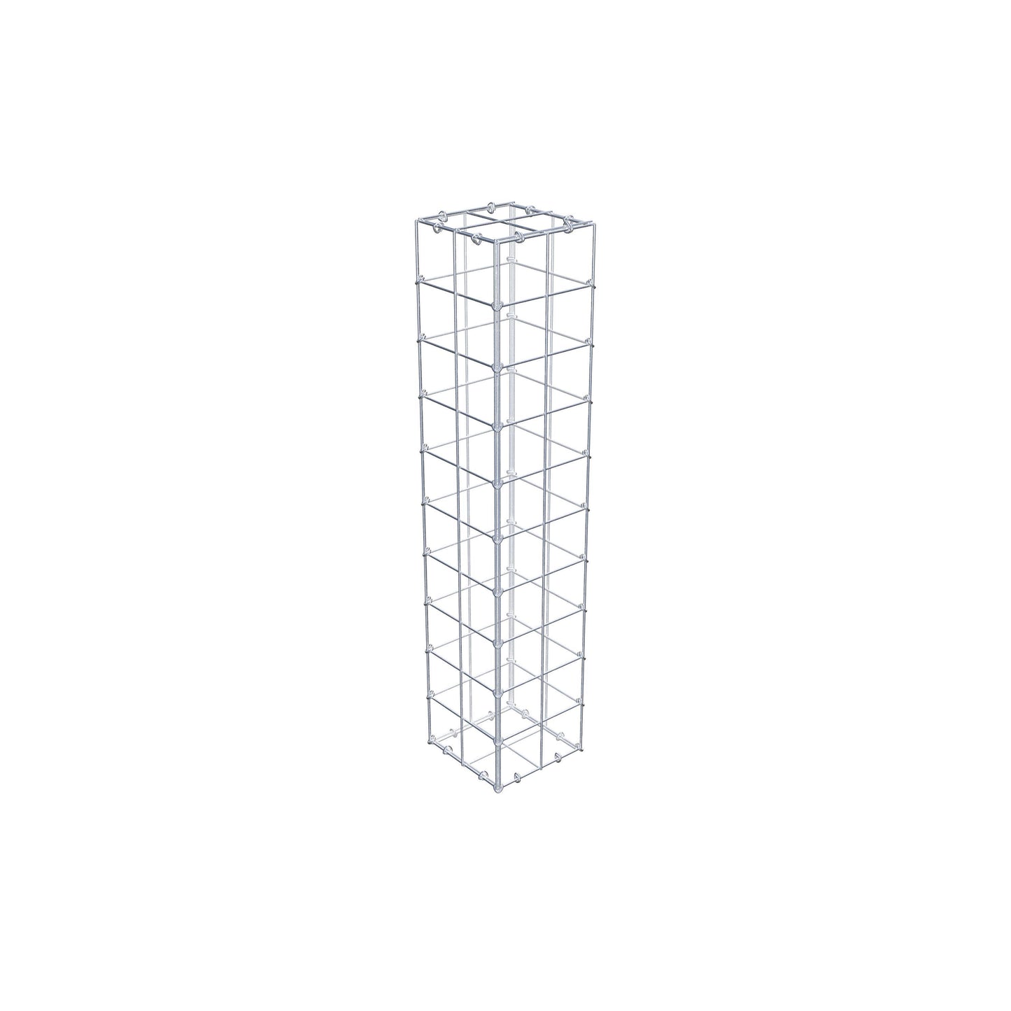 Gabion 100 cm x 20 cm x 20 cm (L x H x D), mesh size 10 cm x 10 cm, C-ring