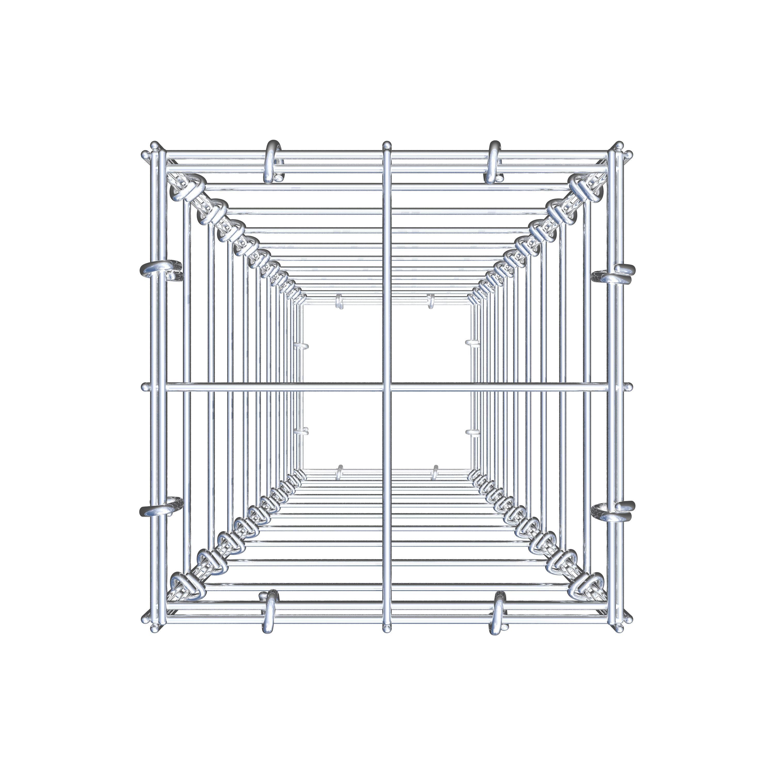 Gabione 100 cm x 20 cm x 20 cm (L x H x T), Maschenweite 10 cm x 10 cm, C-Ring