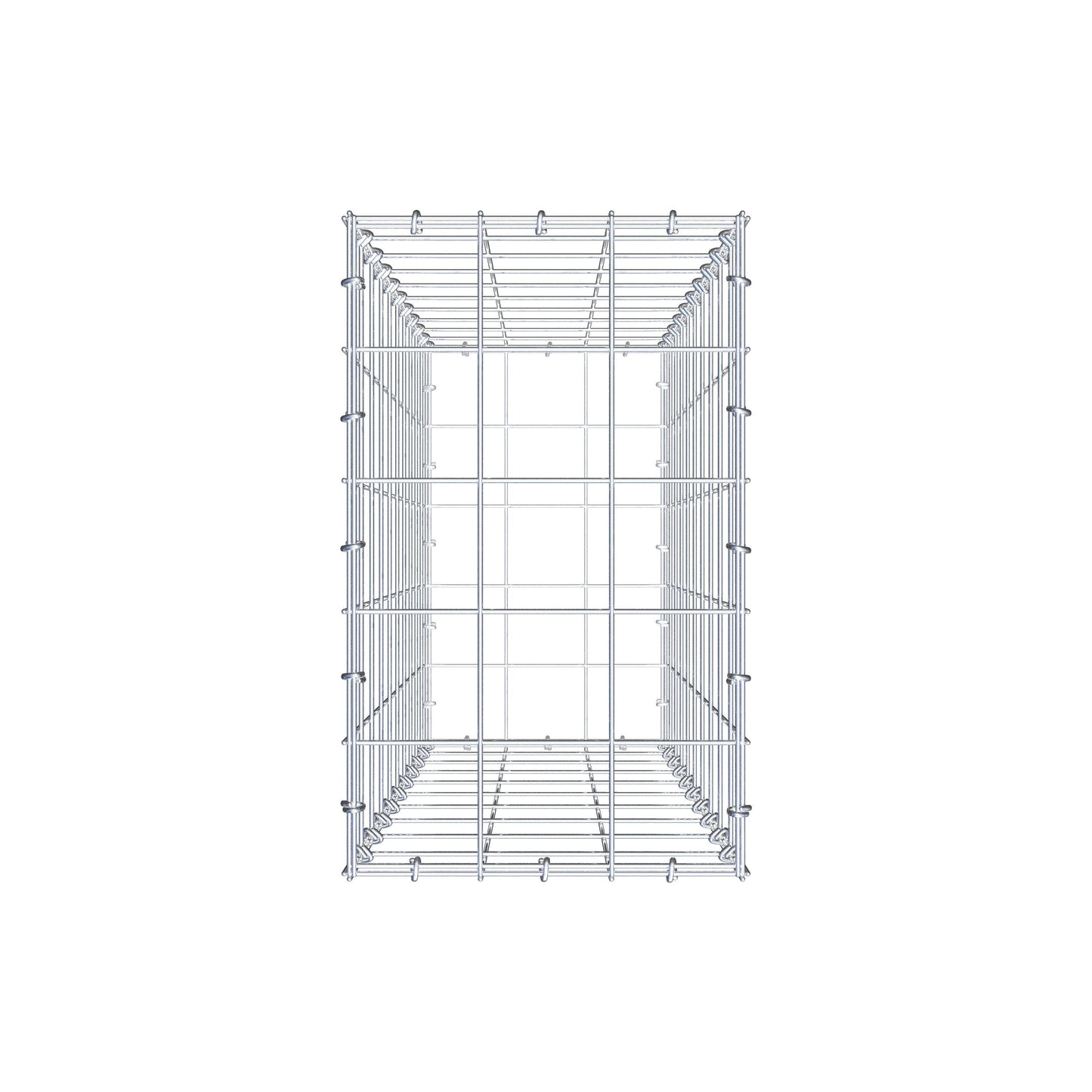 Gabione 100 cm x 30 cm x 50 cm (L x H x T), Maschenweite 10 cm x 10 cm, C-Ring
