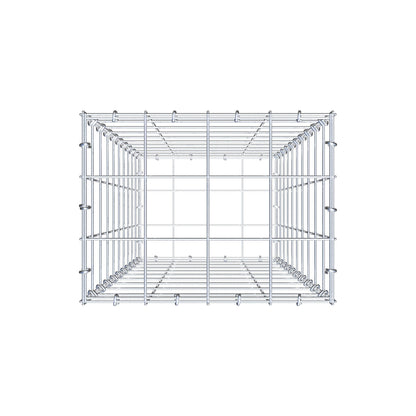 Gabione 100 cm x 40 cm x 30 cm (L x H x T), Maschenweite 10 cm x 10 cm, C-Ring