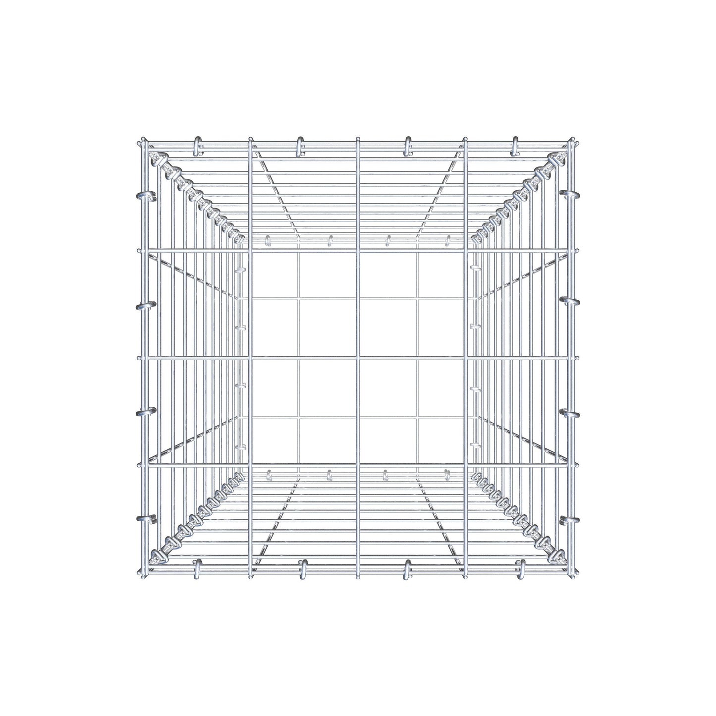 Gabion 100 cm x 40 cm x 40 cm (L x H x D), maskestørrelse 10 cm x 10 cm, C-ring