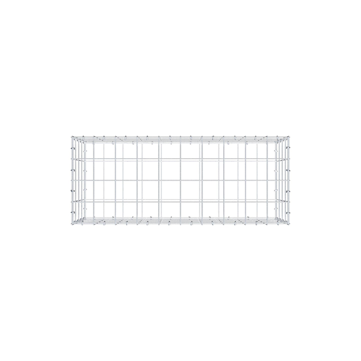Gabion 100 cm x 40 cm x 40 cm (L x H x D), maskestørrelse 10 cm x 10 cm, C-ring