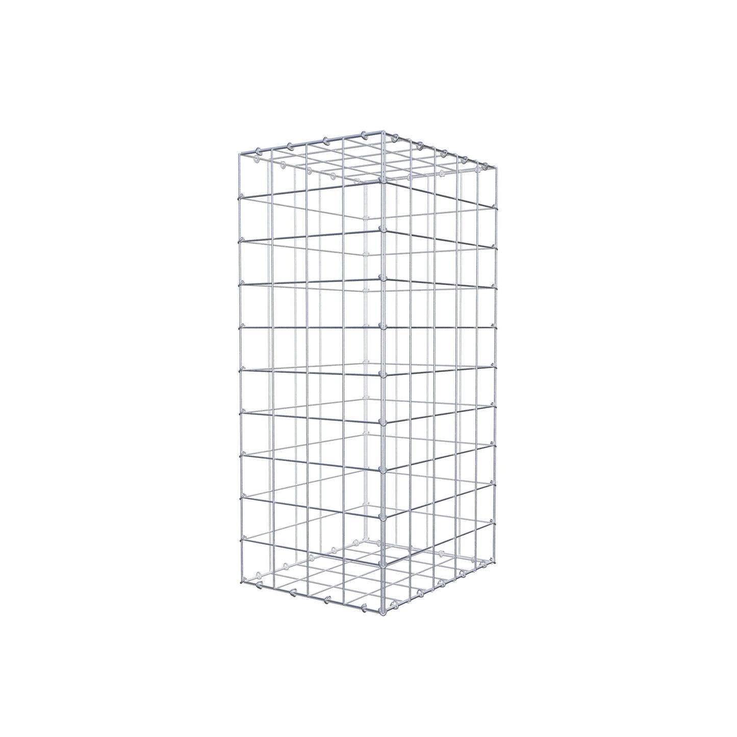 Gabion 100 cm x 50 cm x 40 cm (L x H x D), maskstorlek 10 cm x 10 cm, C-ring