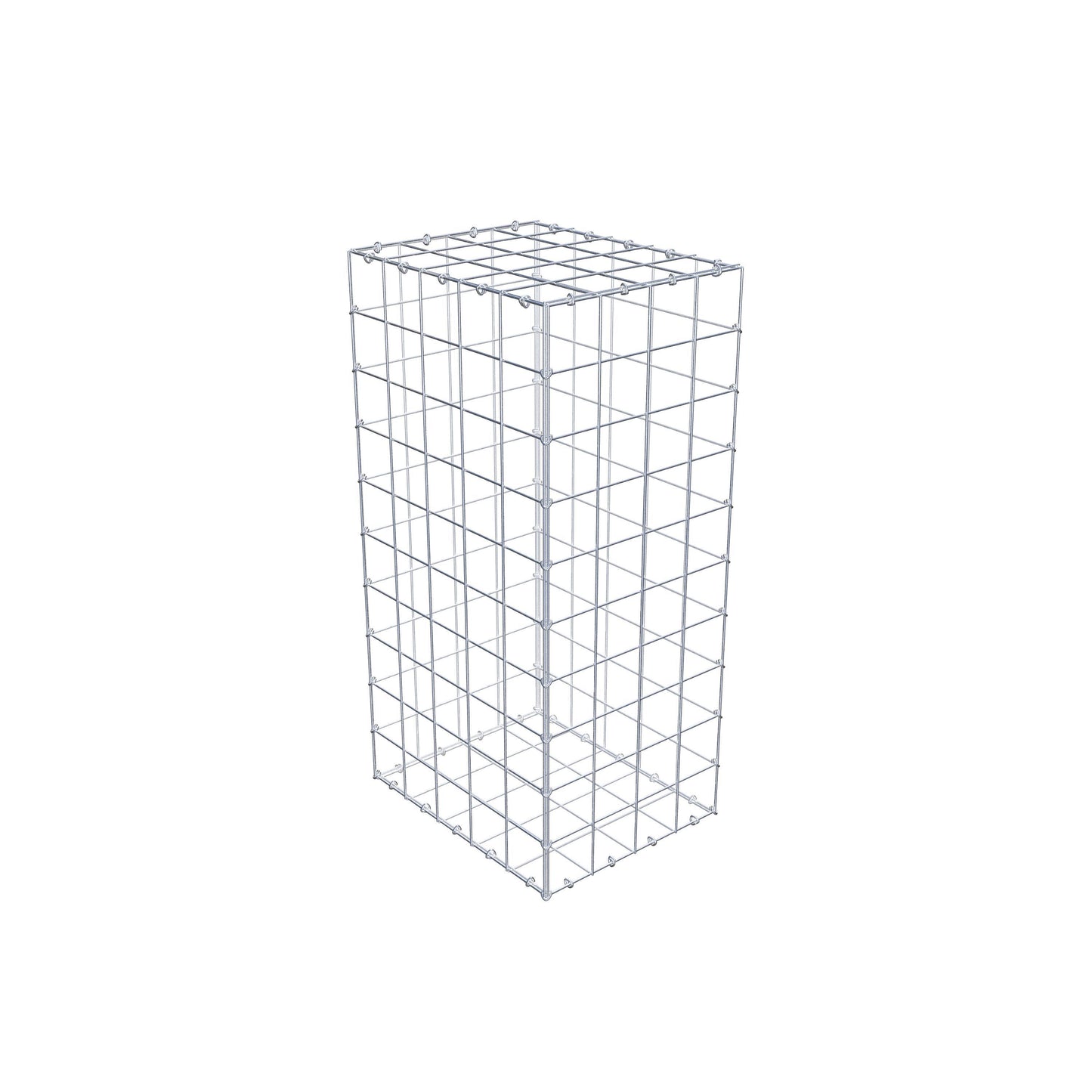 Gabion 100 cm x 50 cm x 40 cm (L x H x D), maskstorlek 10 cm x 10 cm, C-ring