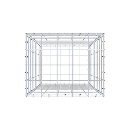 Gabion 100 cm x 50 cm x 40 cm (L x H x D), maskstorlek 10 cm x 10 cm, C-ring
