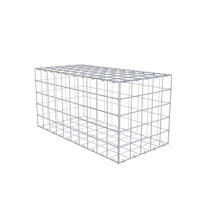 Gabion 100 cm x 50 cm x 50 cm (L x H x D), maskestørrelse 10 cm x 10 cm, C-ring