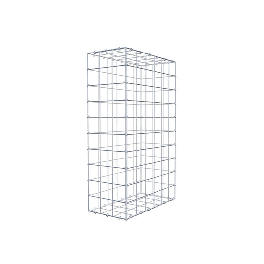 Gabion 100 cm x 60 cm x 30 cm (L x H x P), mailles 10 cm x 10 cm, anneau en C