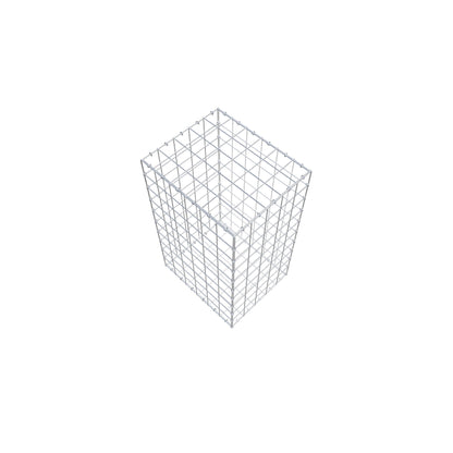 Schanskorf 100 cm x 60 cm x 50 cm (L x H x D), maaswijdte 10 cm x 10 cm, C-ring