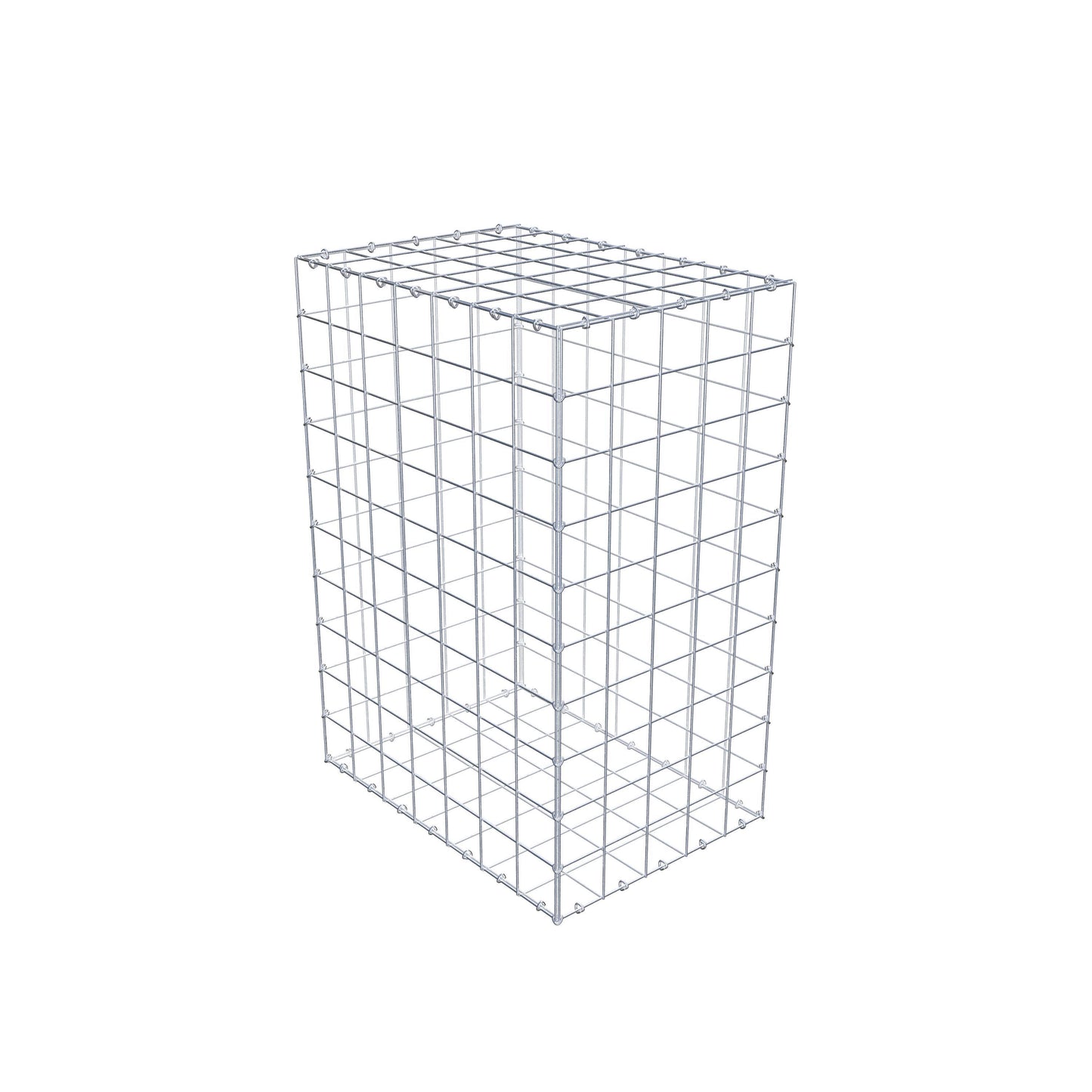 Gabbione 100 cm x 70 cm x 50 cm (L x H x P), maglia 10 cm x 10 cm, anello a C