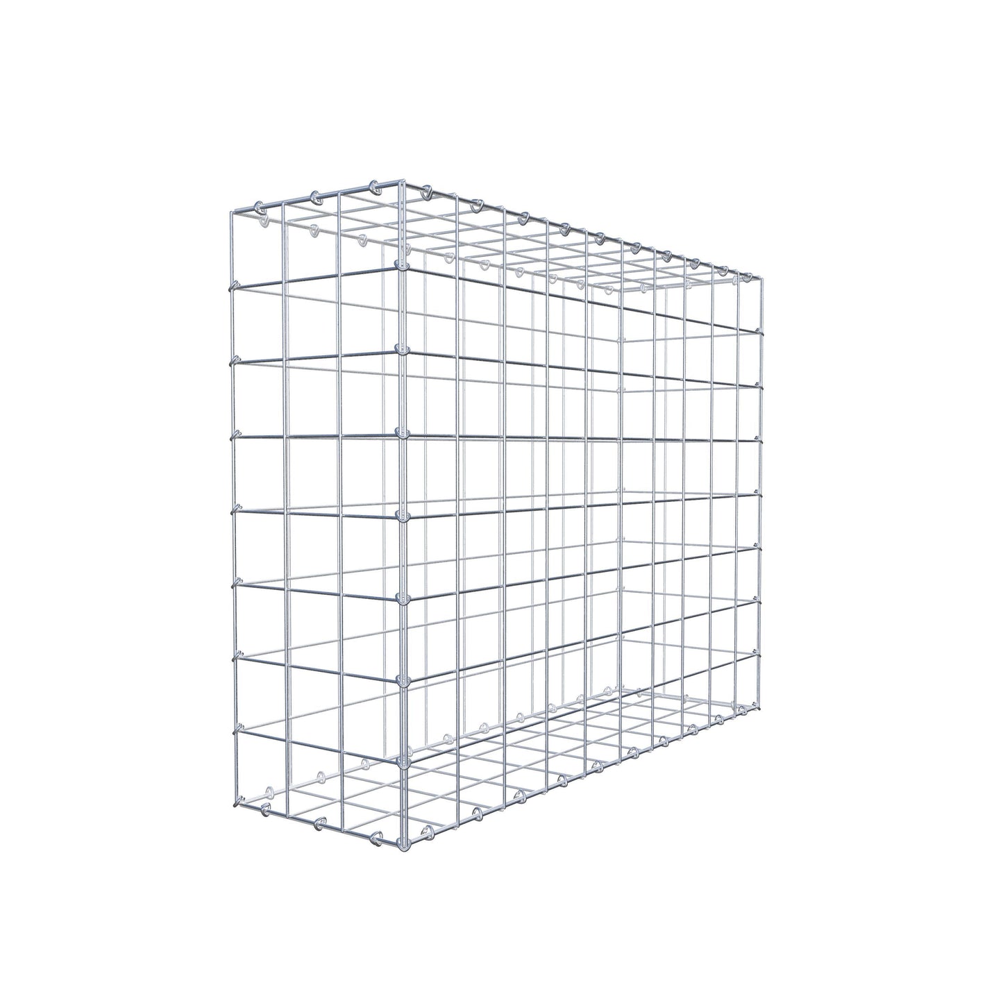 Gabion 100 cm x 80 cm x 30 cm (L x H x D), maskestørrelse 10 cm x 10 cm, C-ring