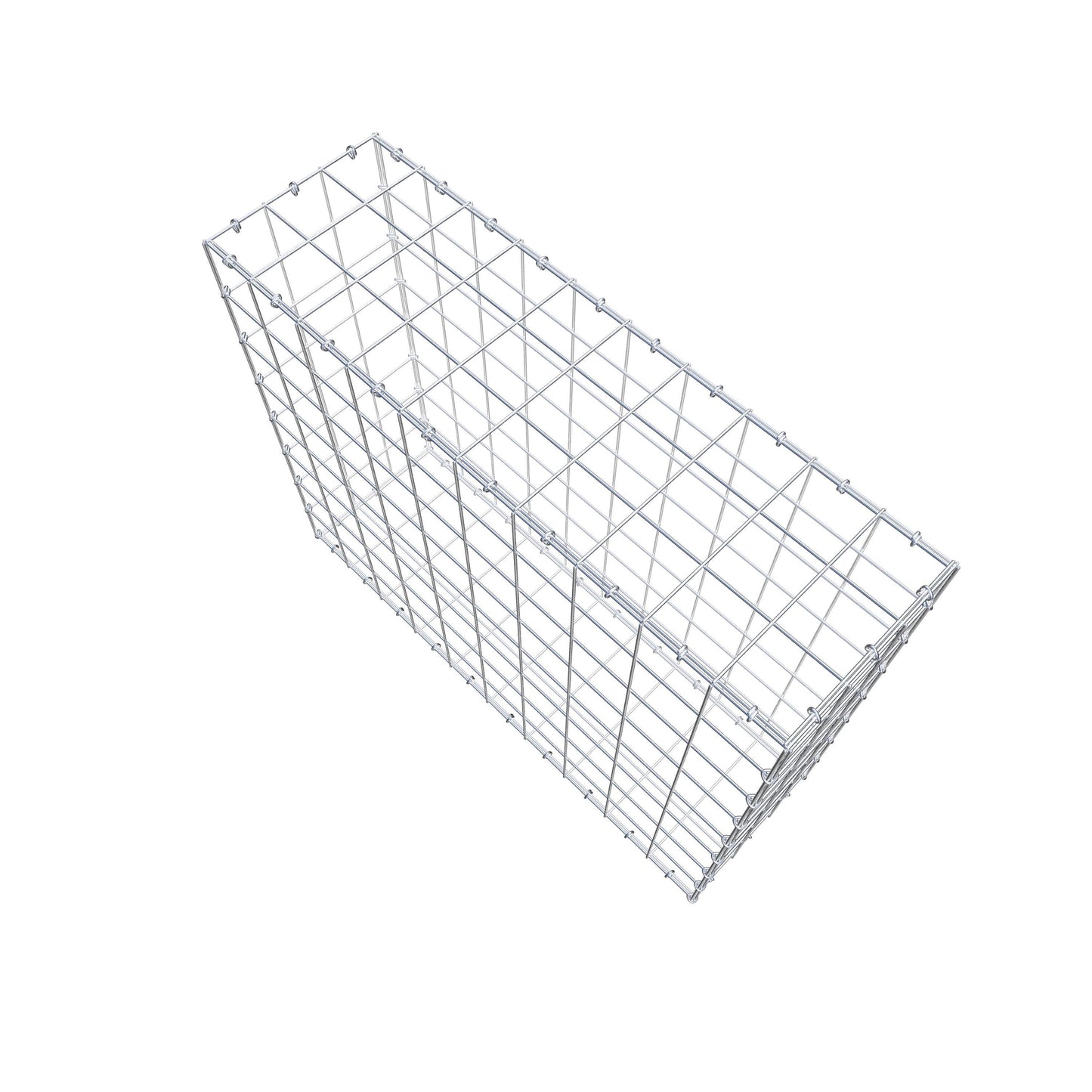 Gabion 100 cm x 80 cm x 30 cm (L x H x D), maskestørrelse 10 cm x 10 cm, C-ring