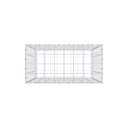 Gabbione 100 cm x 80 cm x 40 cm (L x H x P), maglia 10 cm x 10 cm, anello a C