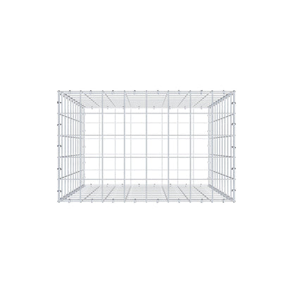 Gabion 100 cm x 80 cm x 50 cm (L x H x P), mailles 10 cm x 10 cm, anneau en C