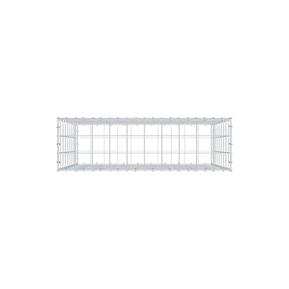 Gavión 100 cm x 90 cm x 30 cm (L x A x P), malla 10 cm x 10 cm, anillo en C