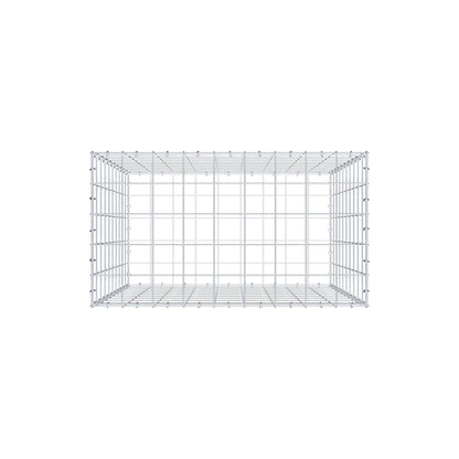 Gabion 100 cm x 90 cm x 50 cm (L x H x D), maskestørrelse 10 cm x 10 cm, C-ring