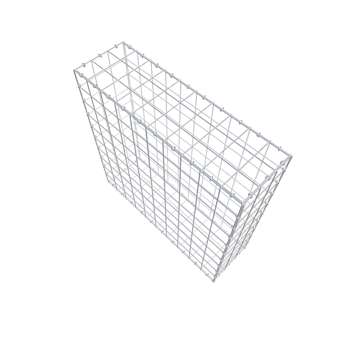 Gabion 100 cm x 100 cm x 30 cm (L x H x P), mailles 10 cm x 10 cm, anneau en C