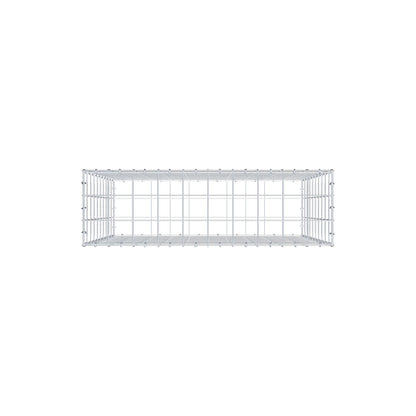 Gabion 100 cm x 100 cm x 30 cm (L x H x P), mailles 10 cm x 10 cm, anneau en C