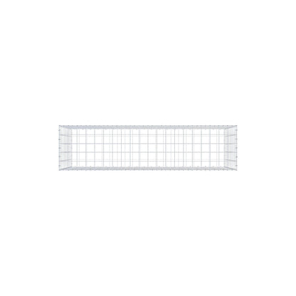 Gabione 200 cm x 100 cm x 50 cm (L x H x T), Maschenweite 10 cm x 10 cm, C-Ring