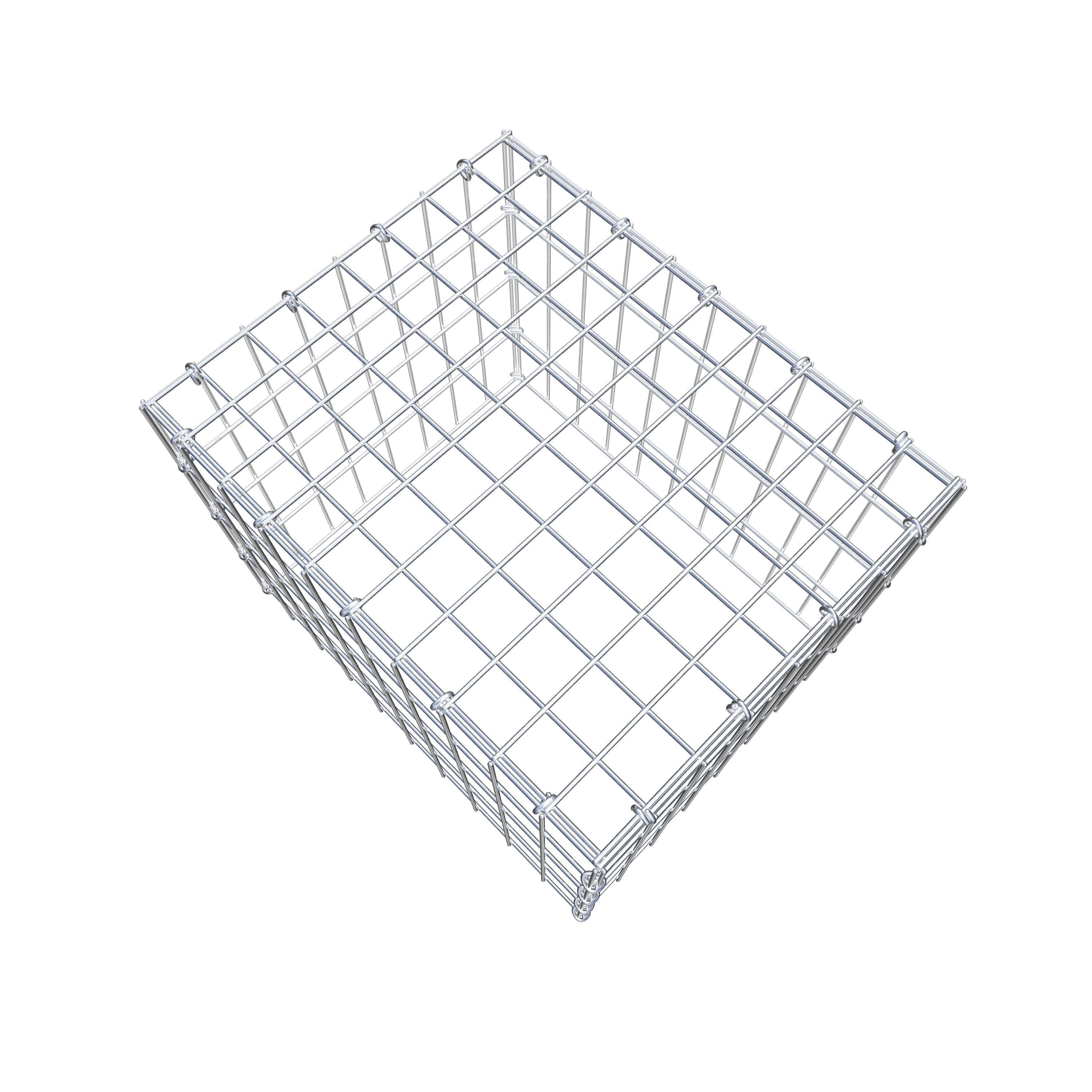 Anbaugabione Typ 3 50 cm x 40 cm x 40 cm (L x H x T), Maschenweite 5 cm x 10 cm, C-Ring