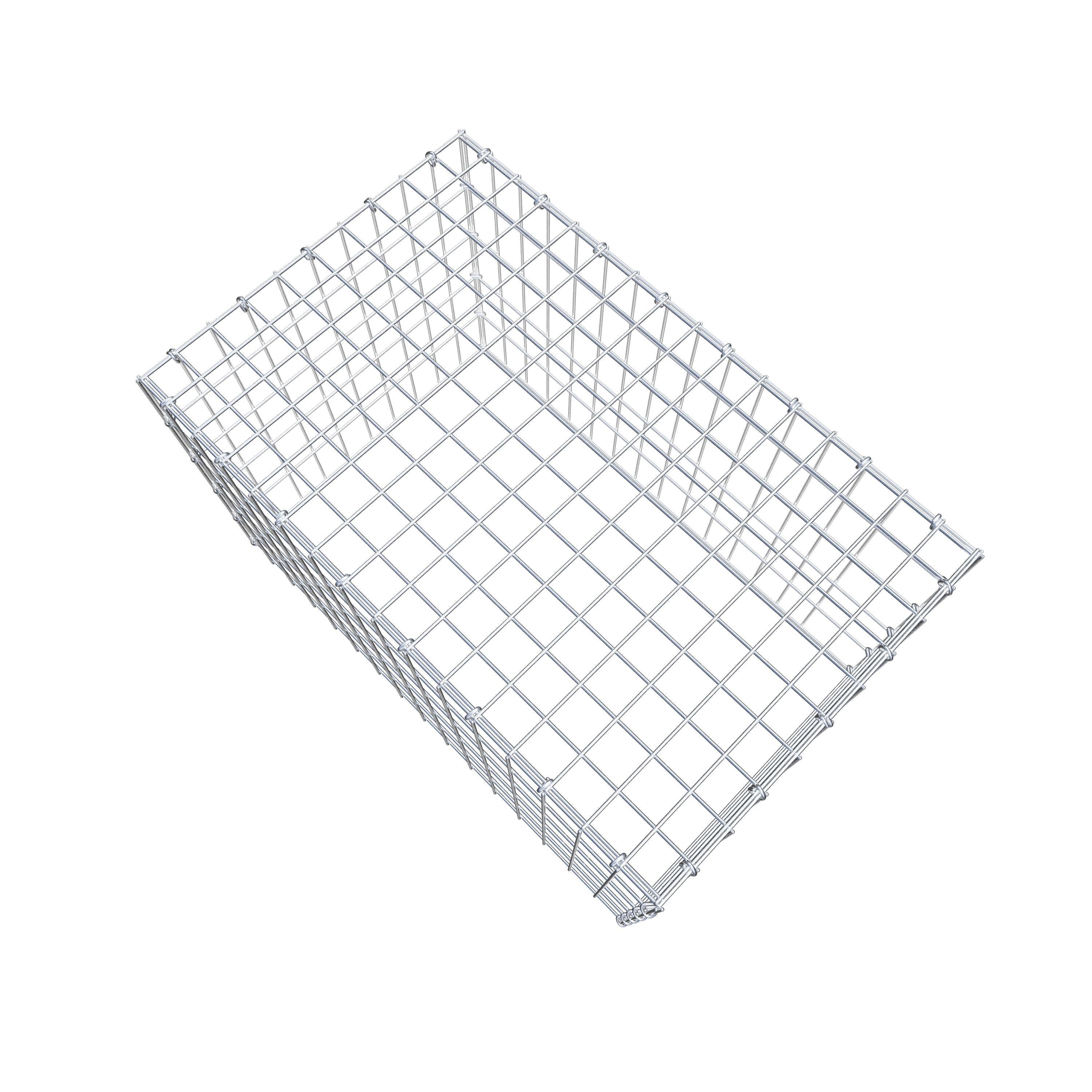 Anbaugabione Typ 3 80 cm x 50 cm x 50 cm (L x H x T), Maschenweite 5 cm x 10 cm, C-Ring