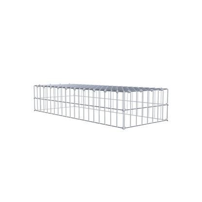 Anbaugabione Typ 3 100 cm x 20 cm x 40 cm (L x H x T), Maschenweite 5 cm x 10 cm, C-Ring