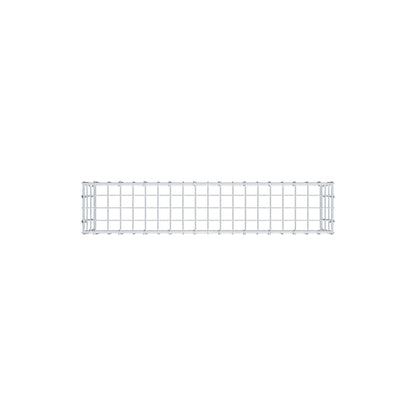 Monteret gabion type 3 100 cm x 30 cm x 20 cm (L x H x D), maskestørrelse 5 cm x 10 cm, C-ring