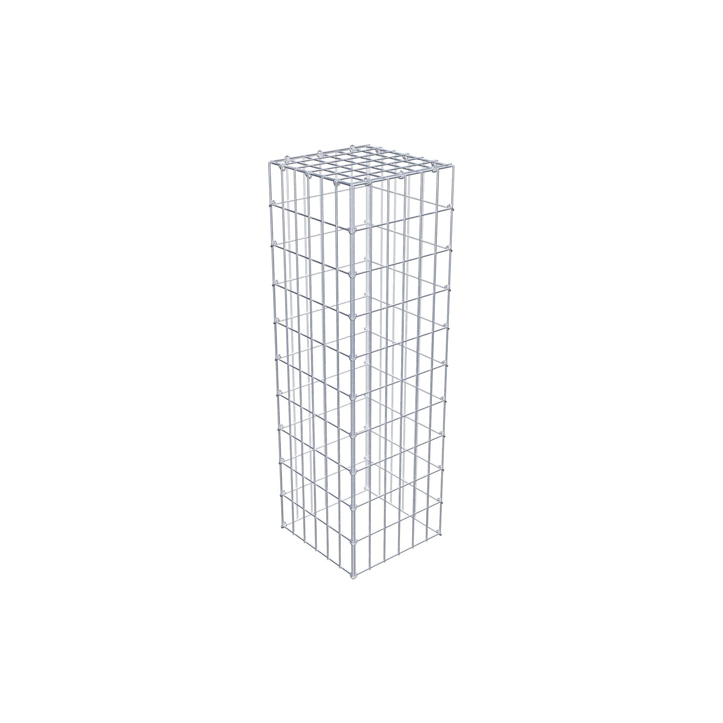 Mounted gabion type 3 100 cm x 30 cm x 30 cm (L x H x D), mesh size 5 cm x 10 cm, C-ring