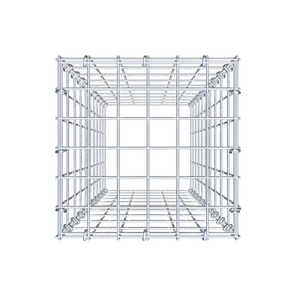 Mounted gabion type 3 100 cm x 30 cm x 30 cm (L x H x D), mesh size 5 cm x 10 cm, C-ring