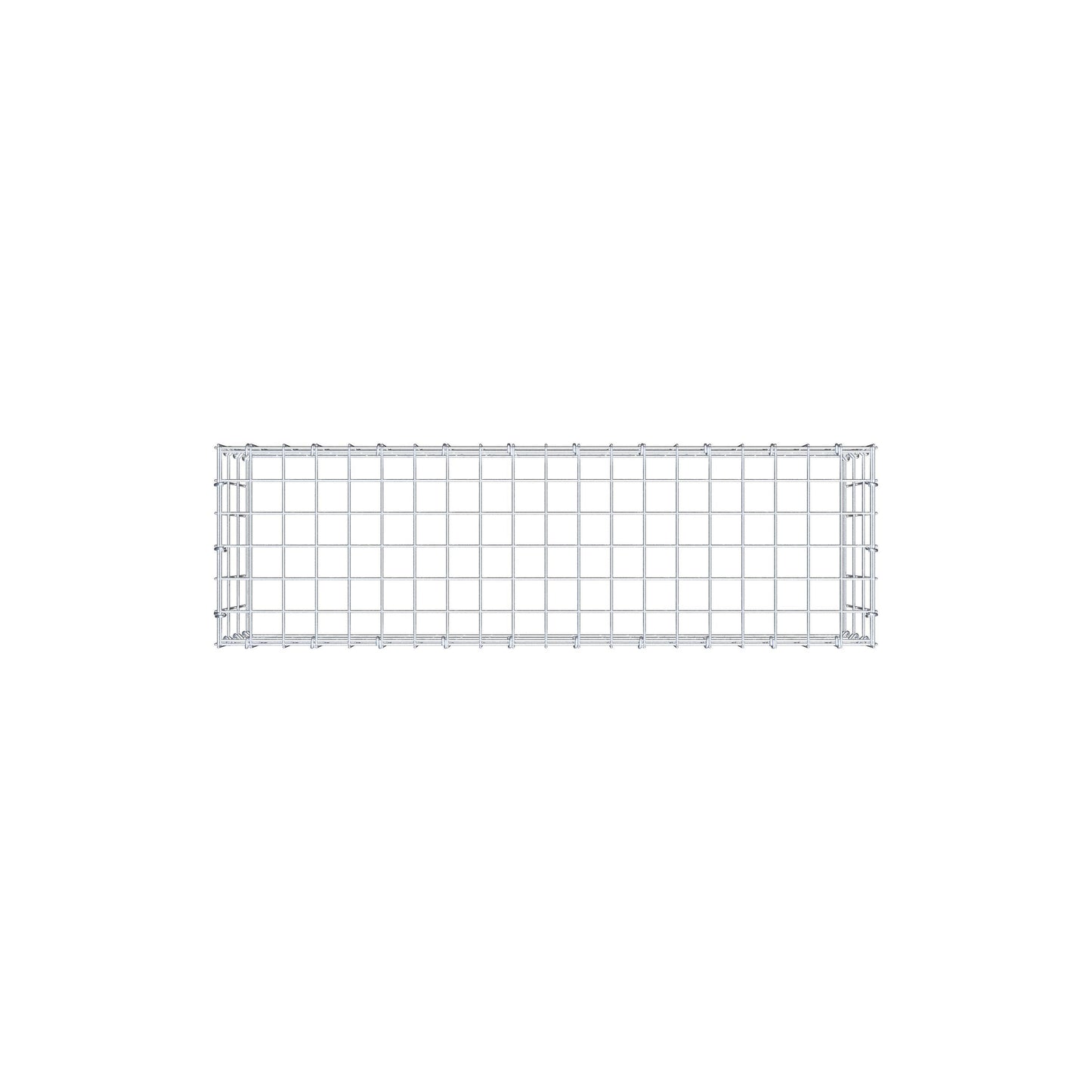 Mounted gabion type 3 100 cm x 30 cm x 30 cm (L x H x D), mesh size 5 cm x 10 cm, C-ring
