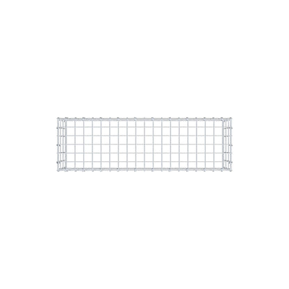 Mounted gabion type 3 100 cm x 30 cm x 30 cm (L x H x D), mesh size 5 cm x 10 cm, C-ring