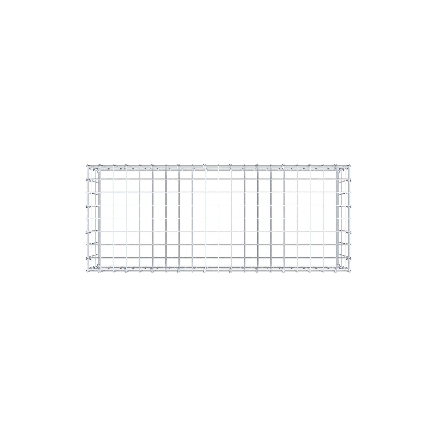 Anbaugabione Typ 3 100 cm x 30 cm x 40 cm (L x H x T), Maschenweite 5 cm x 10 cm, C-Ring