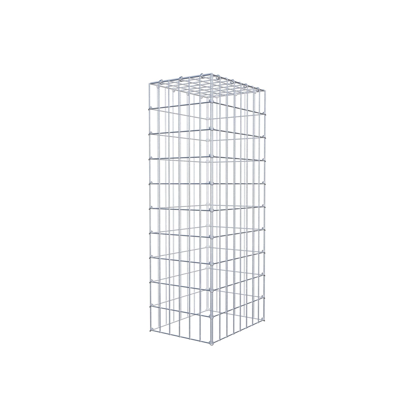Monteret gabion type 3 100 cm x 40 cm x 30 cm (L x H x D), maskestørrelse 5 cm x 10 cm, C-ring