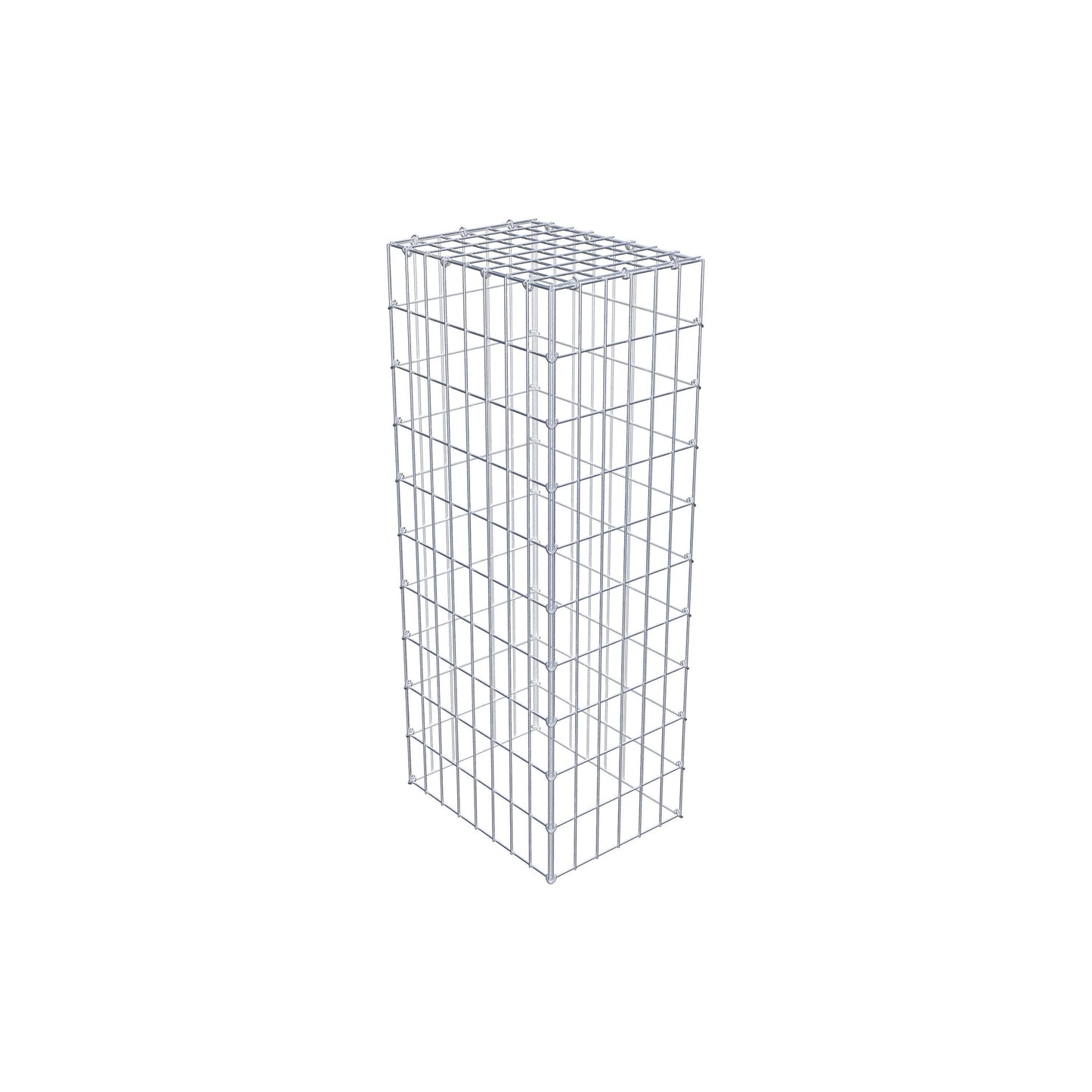 Monteret gabion type 3 100 cm x 40 cm x 30 cm (L x H x D), maskestørrelse 5 cm x 10 cm, C-ring