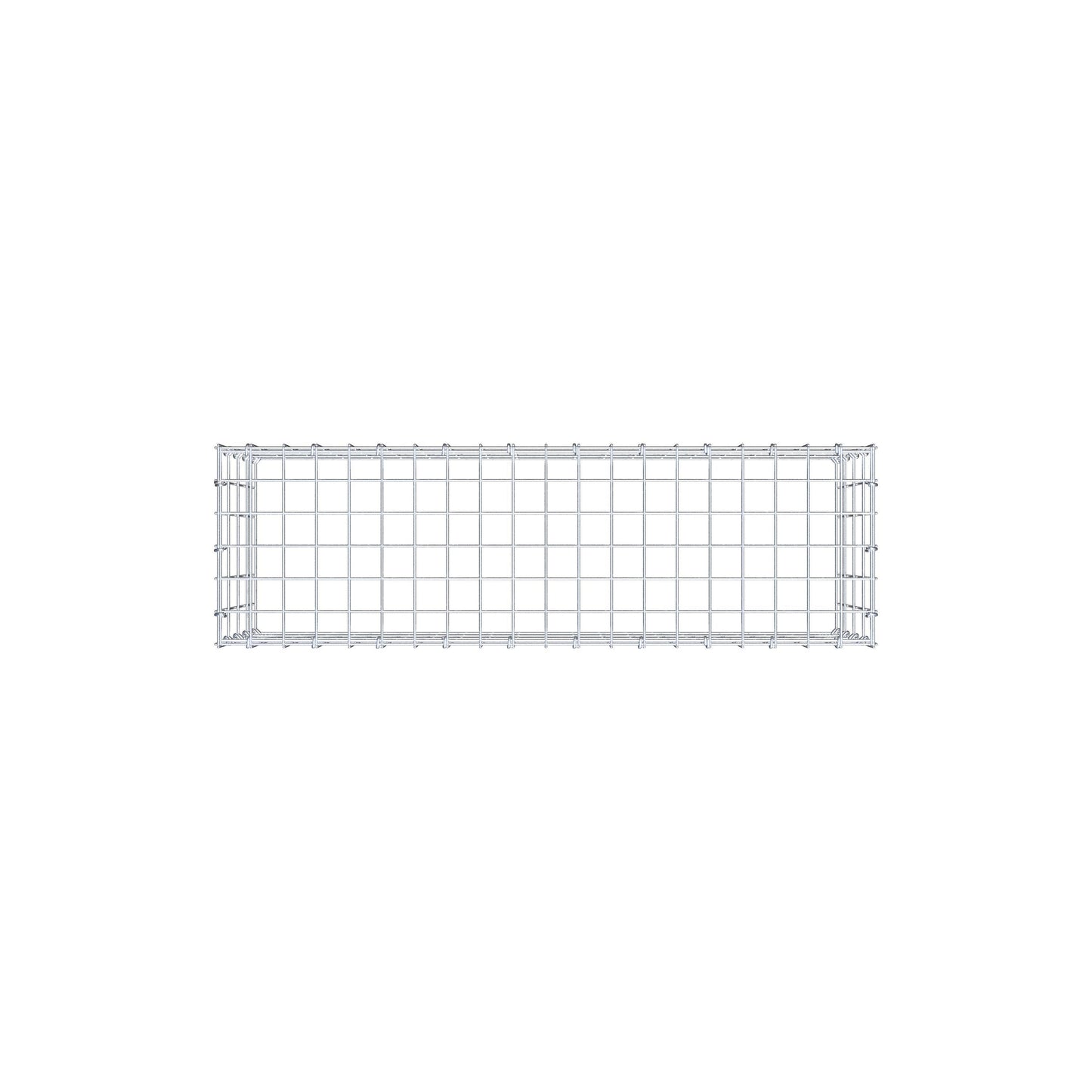 Monteret gabion type 3 100 cm x 40 cm x 30 cm (L x H x D), maskestørrelse 5 cm x 10 cm, C-ring