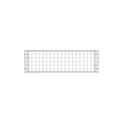Monteret gabion type 3 100 cm x 40 cm x 30 cm (L x H x D), maskestørrelse 5 cm x 10 cm, C-ring