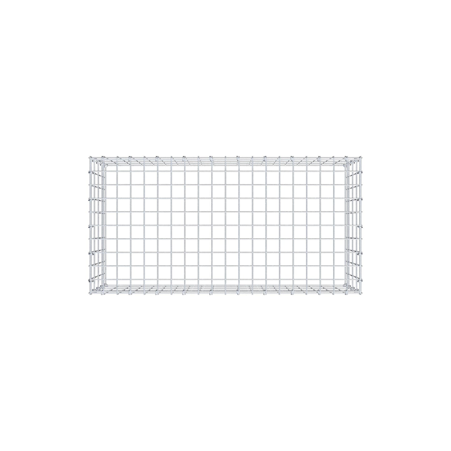 Anbaugabione Typ 3 100 cm x 40 cm x 50 cm (L x H x T), Maschenweite 5 cm x 10 cm, C-Ring