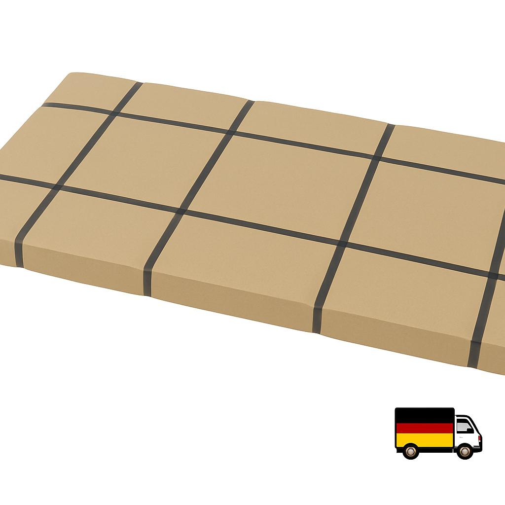 Rond verhoogd bed, buitendiameter 322 cm, hoogte 80 cm, maaswijdte 5 x 10 cm, wanddikte 15 cm