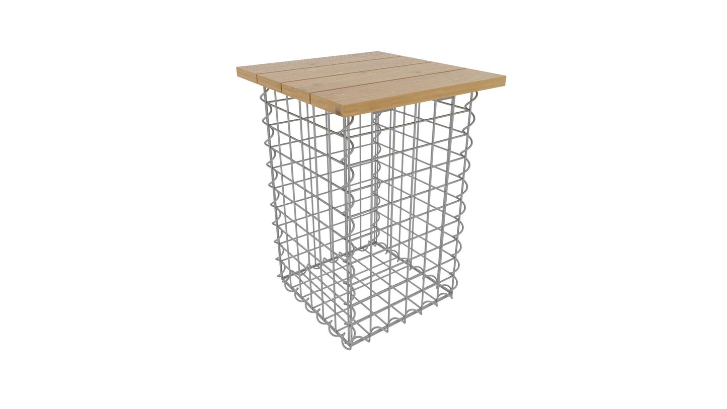 Sgabello a spirale MW 5 x 5 TEAK