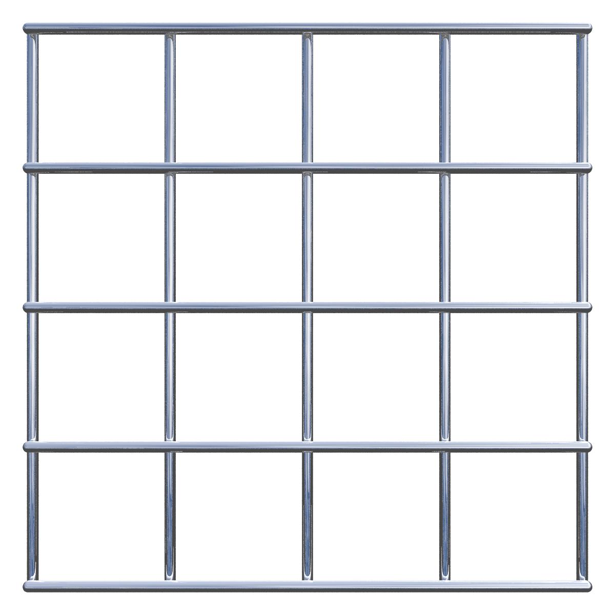 Traliccio decorativo (incl. materiale di montaggio) Dimensioni della rete 5 x 5 cm