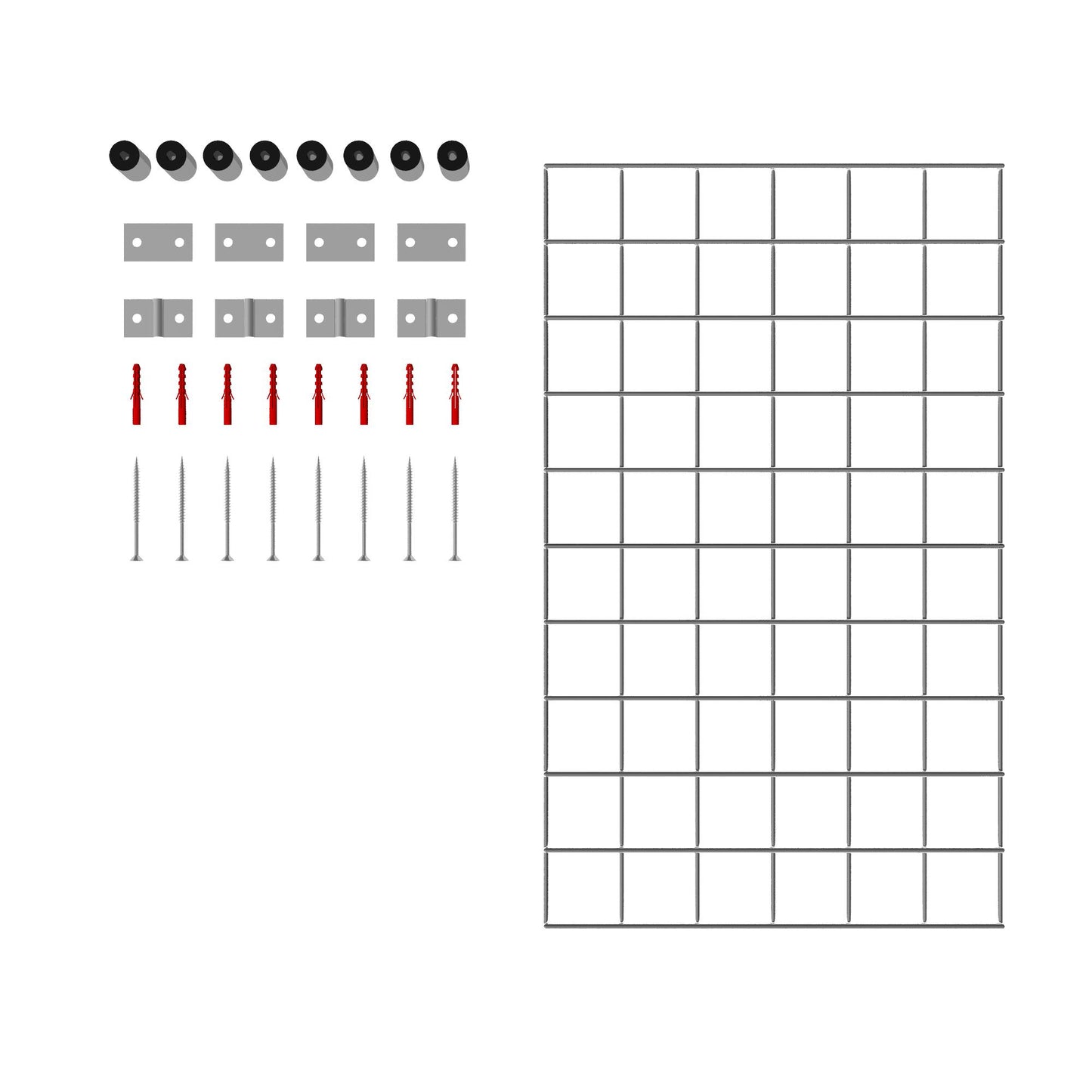 Traliccio decorativo (incl. materiale di montaggio) Dimensioni della rete 5 x 5 cm