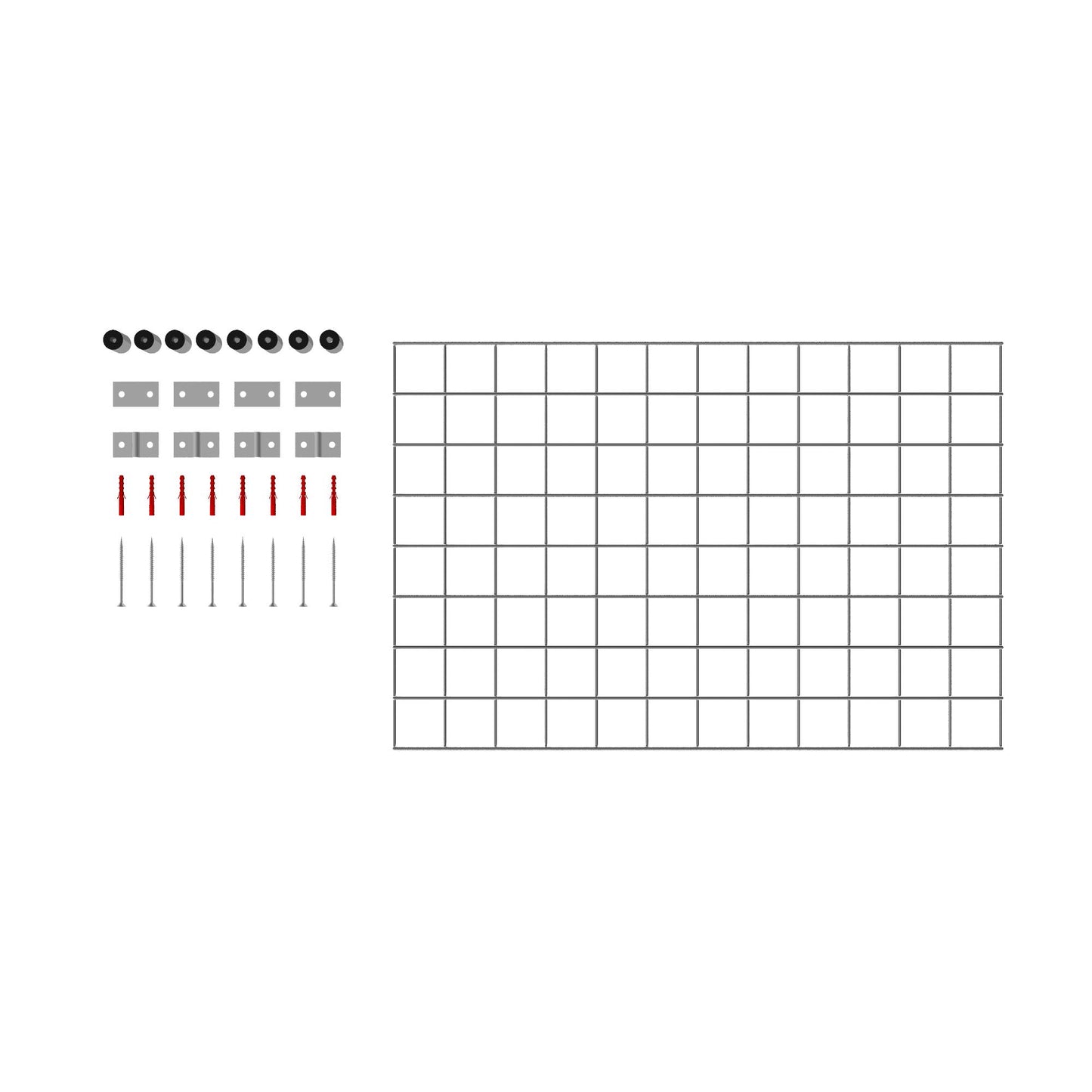 Traliccio decorativo (incl. materiale di montaggio) Dimensioni della rete 5 x 5 cm