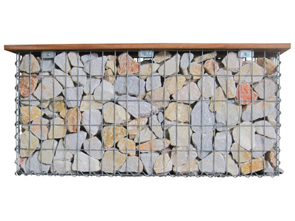 Banco de jardim gabião espiral CUMARU MW 5 x 10 cm 105 x 50 x 50 cm